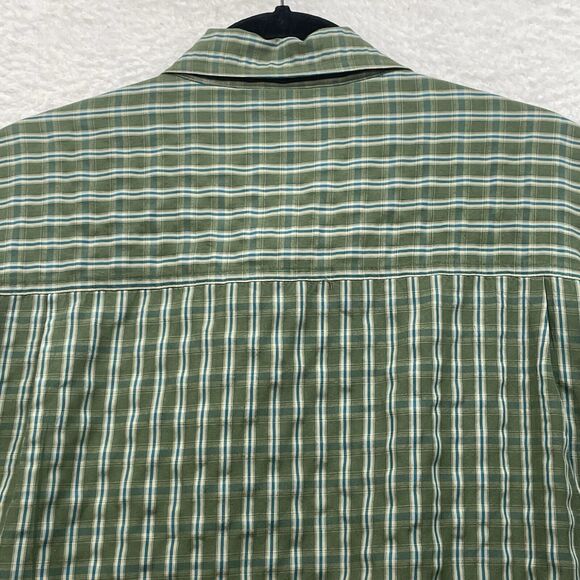 511 Tactical Shirt Mens XL Green Plaid Button Down Cadet Covert Concealed Carry - Picture 5 of 10